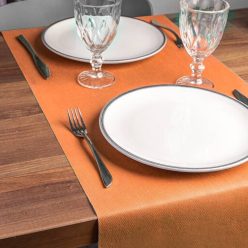   Enyhén víztaszító nemszőtt textil asztali futó 40 cm x 48 m - narancs