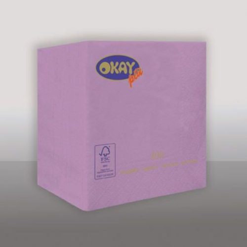 Okay koktélszalvéta 25x25 cm 100 lap/csomag - lila
