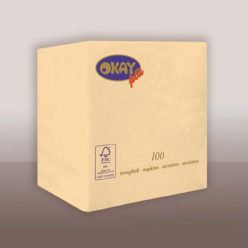 Koktélszalvéta 25x25 cm 100 lap/csomag - pezsgő