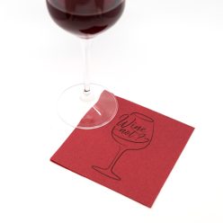 Okay koktélszalvéta 25x25 cm 100 lap/csomag - Wine merlot