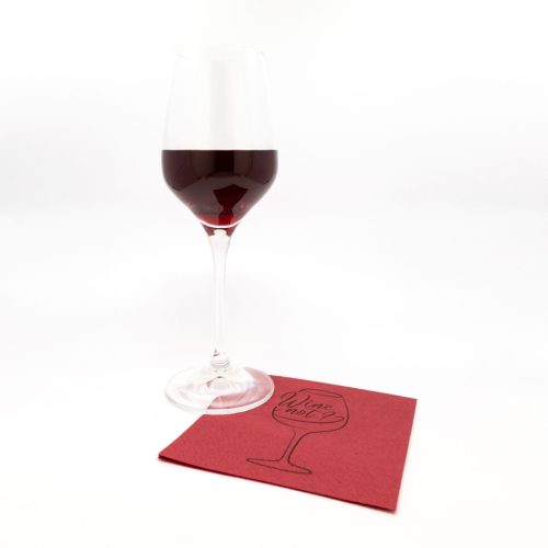 Koktélszalvéta 25x25 cm 100 lap/csomag - Wine merlot