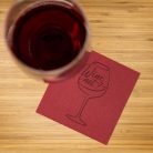 Okay koktélszalvéta 25x25 cm 100 lap/csomag - Wine merlot