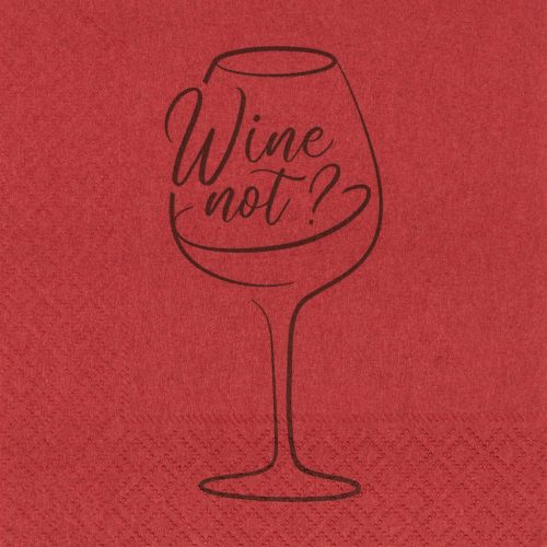 Koktélszalvéta 25x25 cm 100 lap/csomag - Wine merlot
