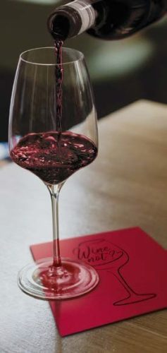 Koktélszalvéta 25x25 cm 100 lap/csomag - Wine merlot