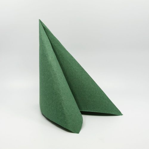 Textúrált szalvéta 38x38 cm 40 lap/csomag - sötétzöld