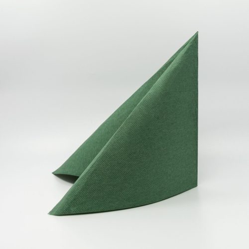 Textúrált szalvéta 38x38 cm 40 lap/csomag - sötétzöld