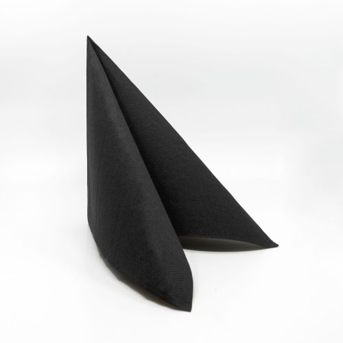 Textúrált szalvéta 38x38 cm 40 lap/csomag - fekete