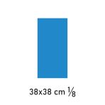 38 cm x 38 cm 1/8 hajtás